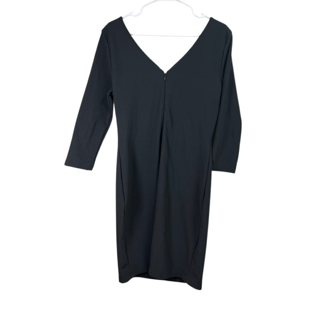 Boston Proper V-Neck V-Back Dress 3/4 Sleeves Medium - Picture 9 of 9